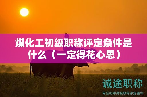 煤化工初级职称评定条件是什么（一定得花心思）