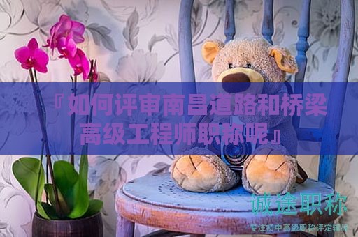 『如何评审南昌道路和桥梁高级工程师职称呢』