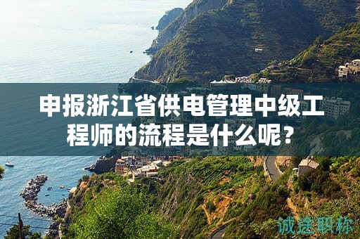 申报浙江省供电管理中级工程师的流程是什么呢？