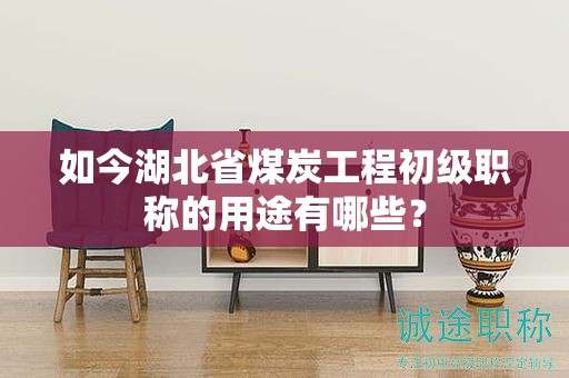 如今湖北省煤炭工程初级职称的用途有哪些？