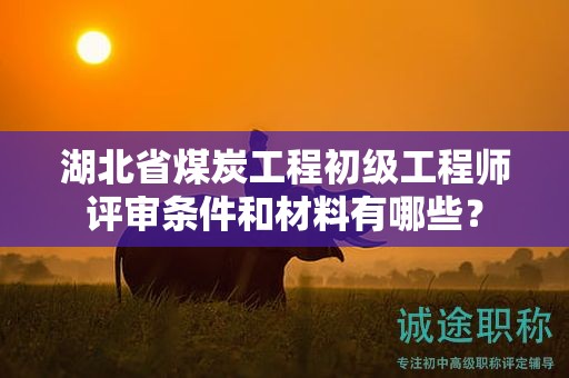 湖北省煤炭工程初级工程师评审条件和材料有哪些？