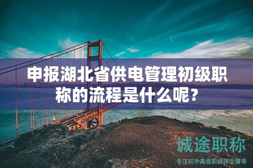 申报湖北省供电管理初级职称的流程是什么呢？