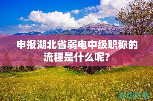 申报湖北省弱电中级职称的流程是什么呢？