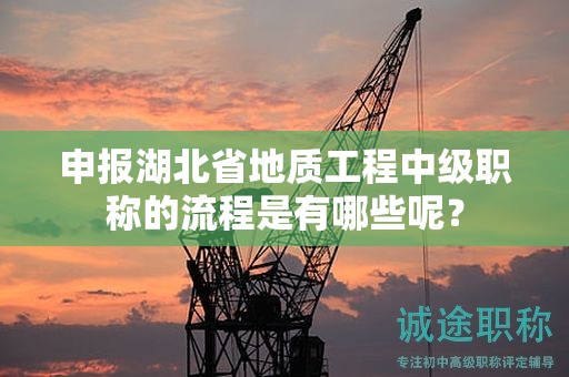 申报湖北省地质工程中级职称的流程是有哪些呢？
