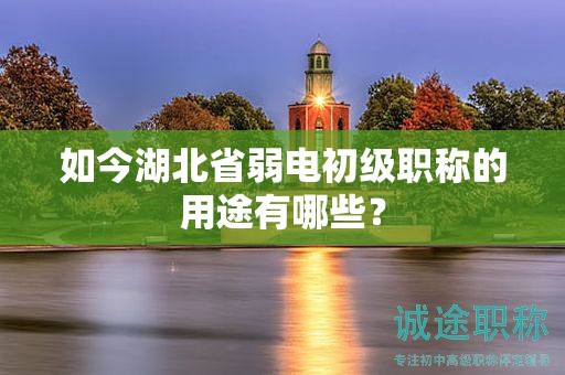 如今湖北省弱电初级职称的用途有哪些？