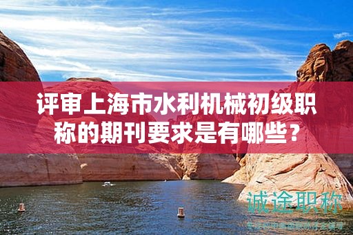 评审上海市水利机械初级职称的期刊要求是有哪些？