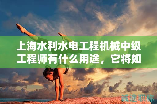 上海水利水电工程机械中级工程师有什么用途，它将如何推动你的职业生涯？