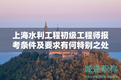 上海水利工程初级工程师报考条件及要求有何特别之处，怎么办？