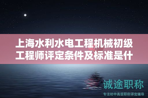 上海水利水电工程机械初级工程师评定条件及标准是什么，如何达到？