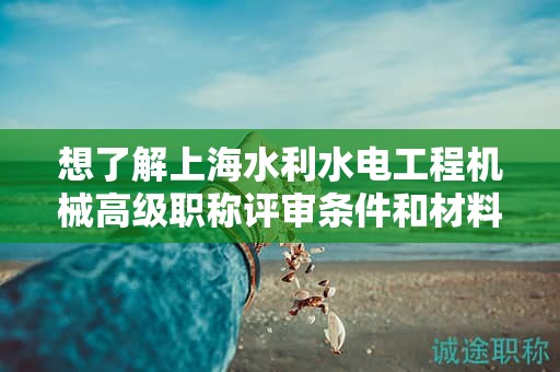 想了解上海水利水电工程机械高级职称评审条件和材料？这篇文章将帮助你