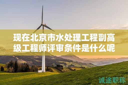 现在北京市水处理工程副高级工程师评审条件是什么呢？