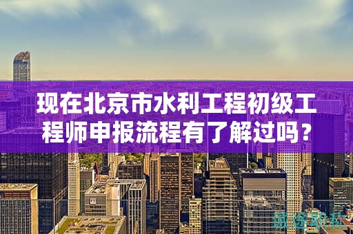 现在北京市水利工程初级工程师申报流程有了解过吗？