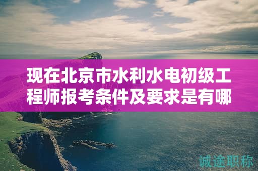 现在北京市水利水电初级工程师报考条件及要求是有哪些？