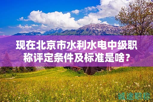 现在北京市水利水电中级职称评定条件及标准是啥？