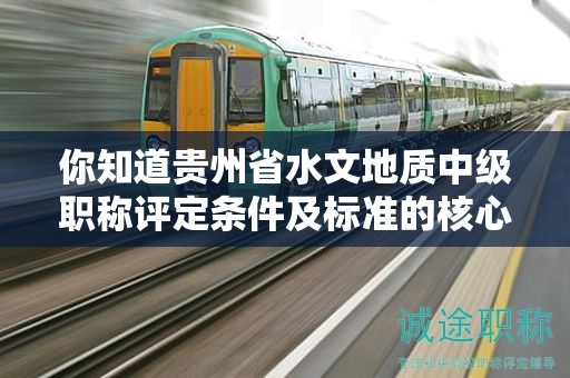你知道贵州省水文地质中级职称评定条件及标准的核心吗？