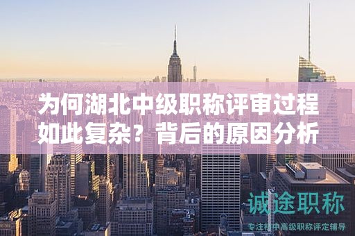 为何湖北中级职称评审过程如此复杂？背后的原因分析。