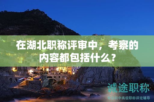 在湖北职称评审中，考察的内容都包括什么？