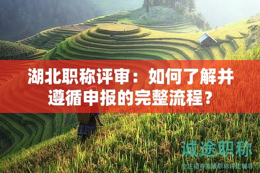 湖北职称评审：如何了解并遵循申报的完整流程？