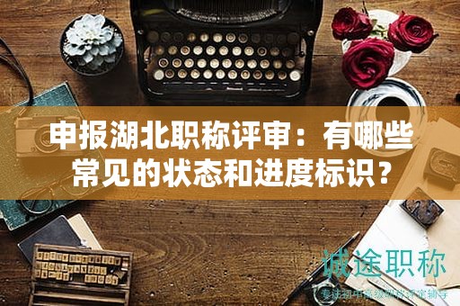 申报湖北职称评审：有哪些常见的状态和进度标识？