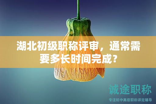 湖北初级职称评审，通常需要多长时间完成？