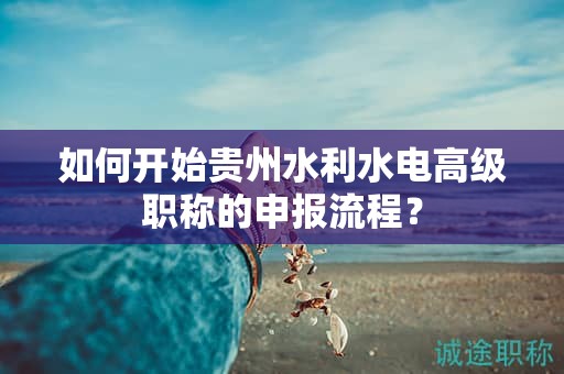 如何开始贵州水利水电高级职称的申报流程？