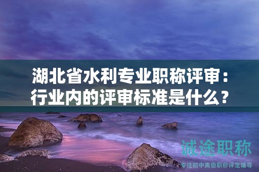 湖北省水利专业职称评审：行业内的评审标准是什么？