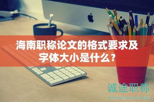 海南职称论文的格式要求及字体大小是什么？