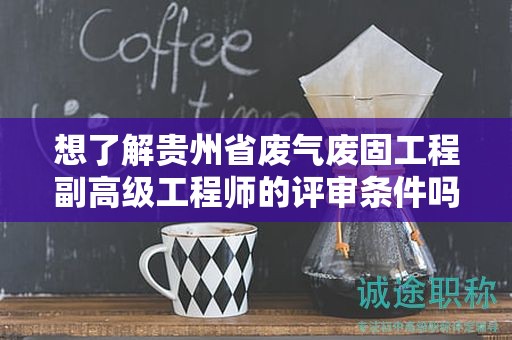 想了解贵州省废气废固工程副高级工程师的评审条件吗？