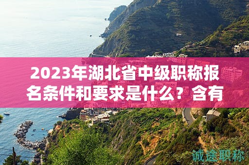 2024年湖北省中级职称报名条件和要求是什么？含有报名流程哦