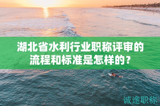 湖北省水利行业职称评审的流程和标准是怎样的？