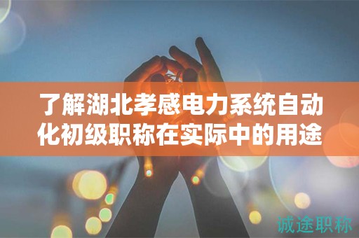 了解湖北孝感电力系统自动化初级职称在实际中的用途了吗？