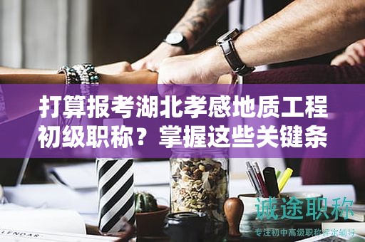 打算报考湖北孝感地质工程初级职称？掌握这些关键条件和要求