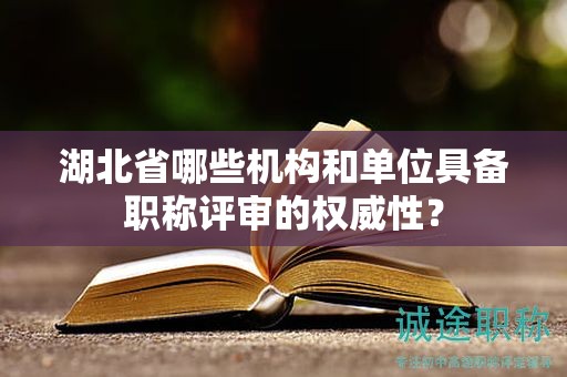 湖北省哪些机构和单位具备职称评审的权威性？