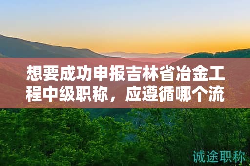 想要成功申报吉林省冶金工程中级职称，应遵循哪个流程？