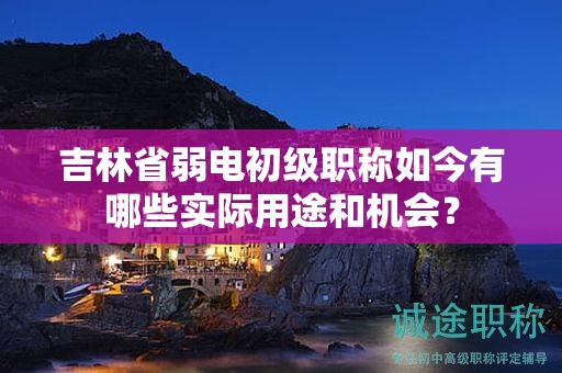 吉林省弱电初级职称如今有哪些实际用途和机会？