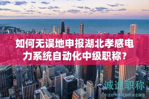 如何无误地申报湖北孝感电力系统自动化中级职称？