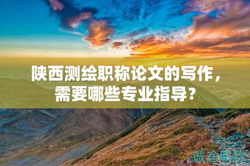 陕西测绘职称论文的写作，需要哪些专业指导？