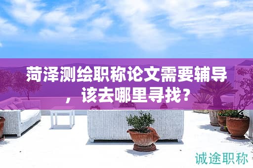 菏泽测绘职称论文需要辅导，该去哪里寻找？
