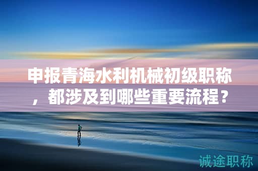 申报青海水利机械初级职称，都涉及到哪些重要流程？