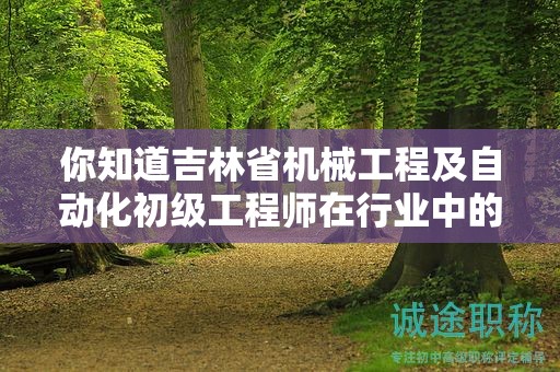 你知道吉林省机械工程及自动化初级工程师在行业中的重要用途是什么吗？