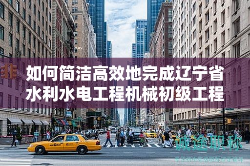 如何简洁高效地完成辽宁省水利水电工程机械初级工程师的申报流程？
