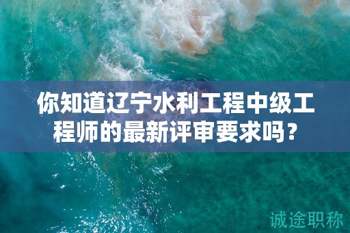 你知道辽宁水利工程中级工程师的最新评审要求吗？