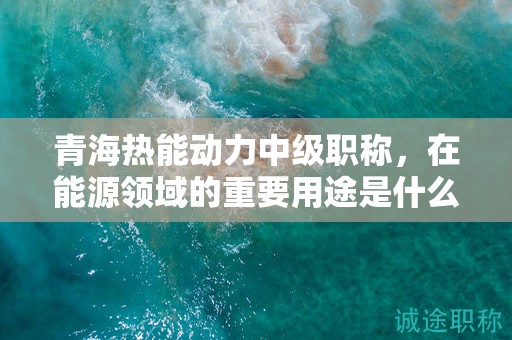 青海热能动力中级职称，在能源领域的重要用途是什么？
