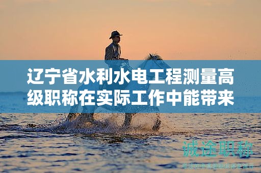 辽宁省水利水电工程测量高级职称在实际工作中能带来什么优势？
