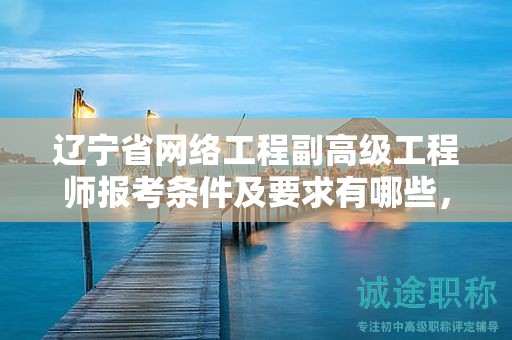 辽宁省网络工程副高级工程师报考条件及要求有哪些，如何一次成功？