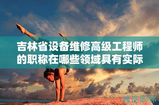 吉林省设备维修高级工程师的职称在哪些领域具有实际应用用途？