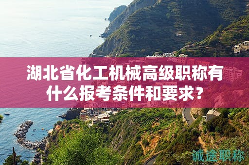 湖北省化工机械高级职称有什么报考条件和要求？