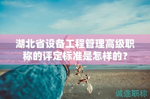 湖北省设备工程管理高级职称的评定标准是怎样的？