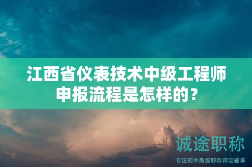 江西省仪表技术中级工程师申报流程是怎样的？