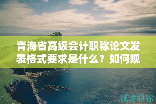青海省高级会计职称论文发表格式要求是什么？如何规范撰写？